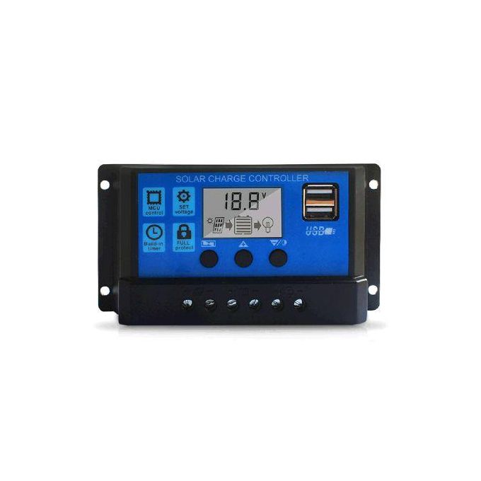 10A Solar Charge Controller, Upgraded Solar Panel USB Port